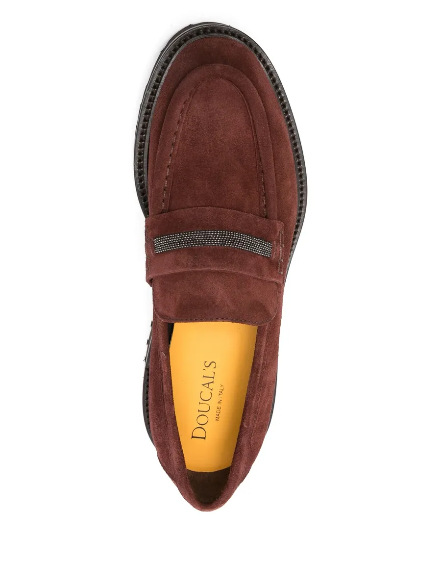 chain-embellishment loafers 7
