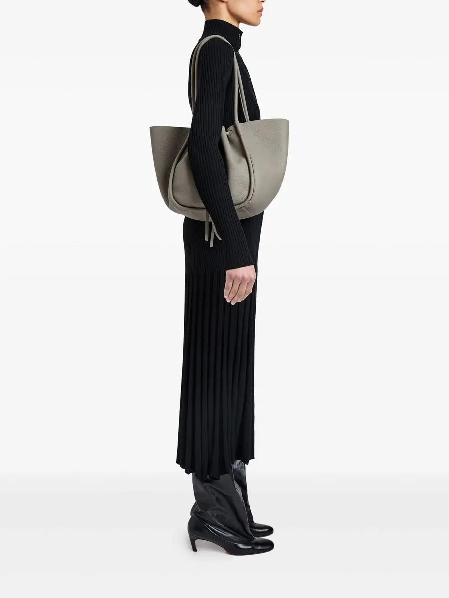 large Ruched tote bag 3