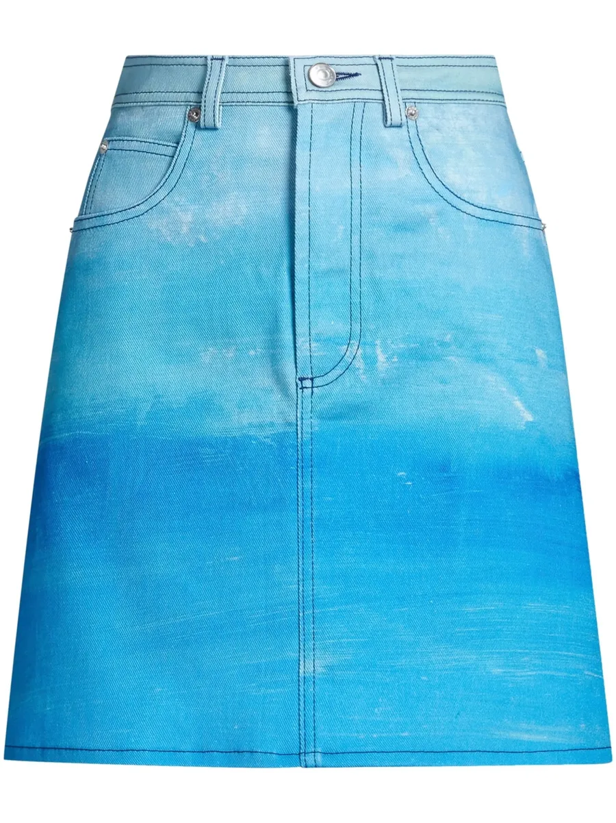 tie-dye A-line skirt 2