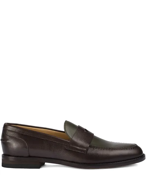 leather penny loafers