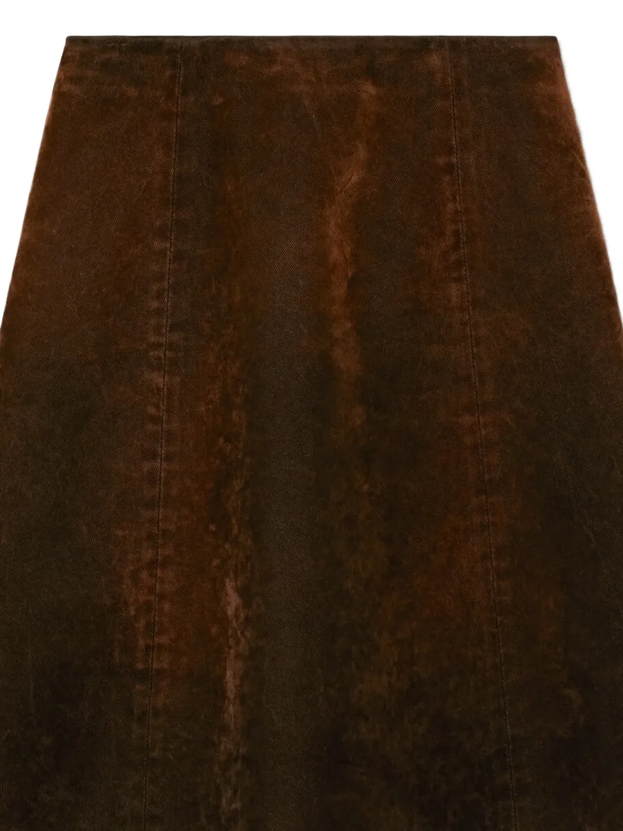 denim A-line skirt 3