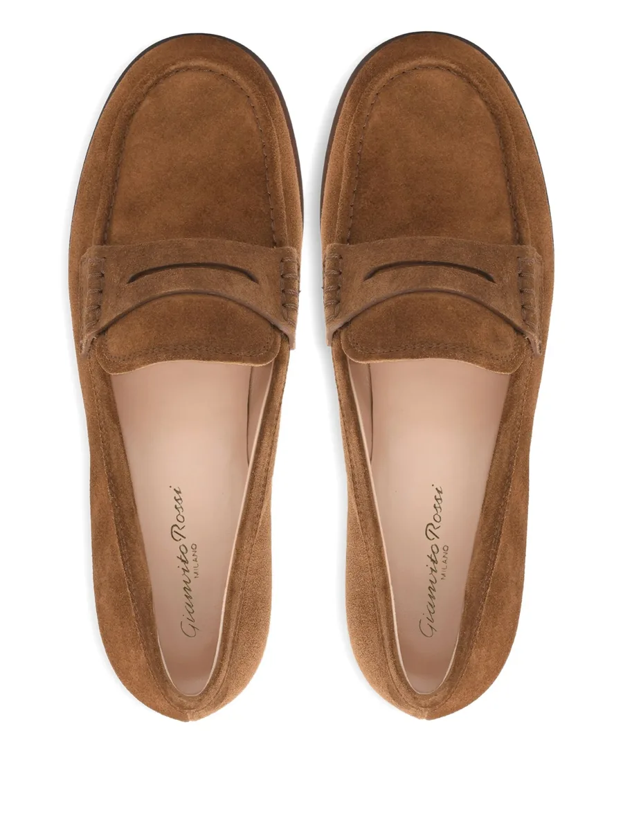 20mm Georgie penny-strap suede loafers 7