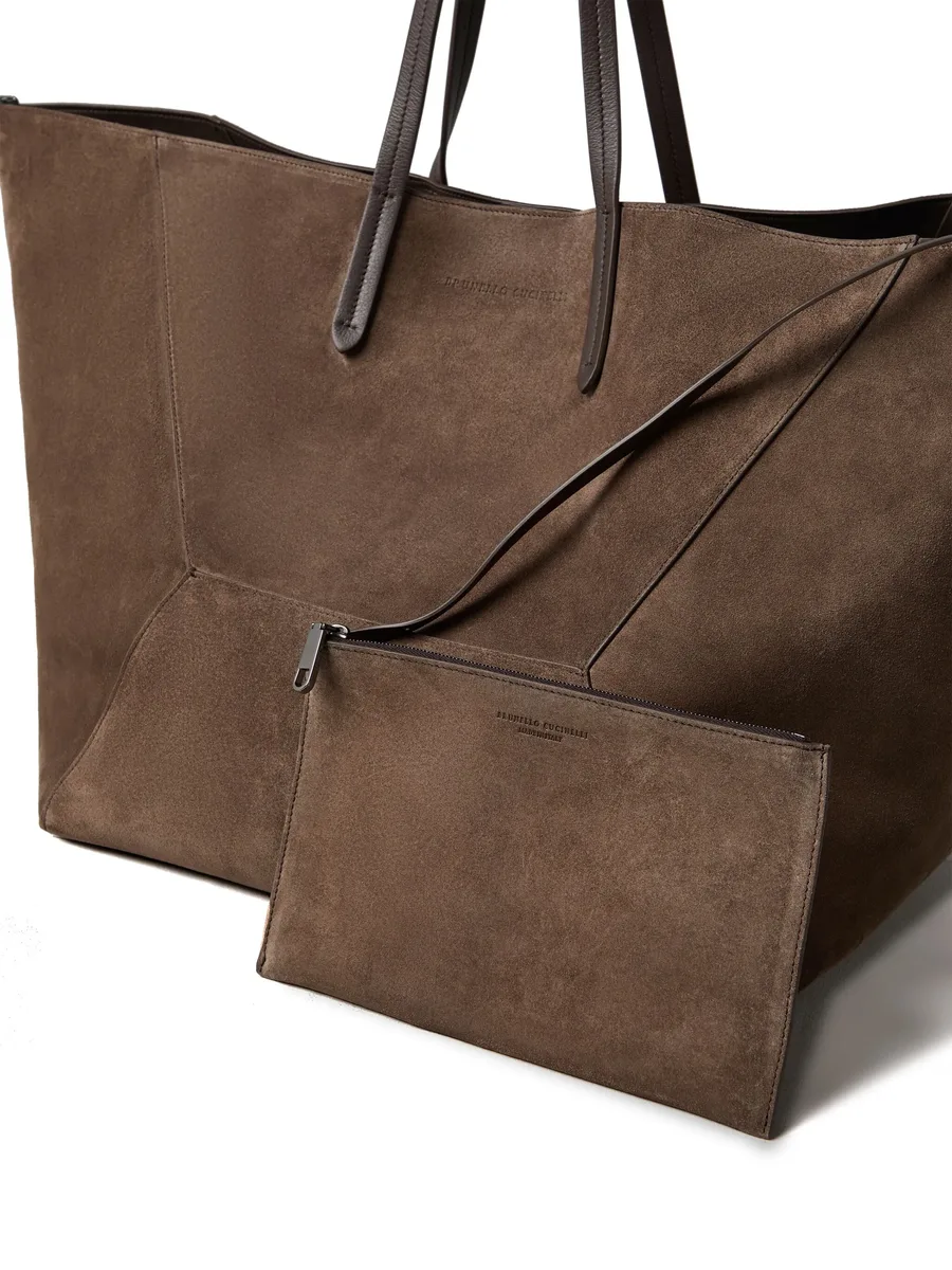 large BC Duo suede tote bag 8