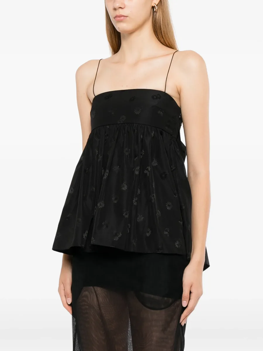 floral-embroidered empire-line top 3