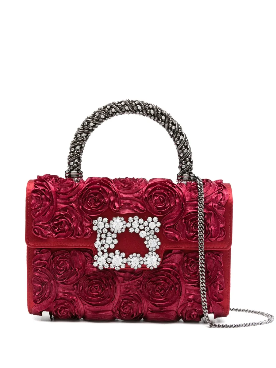 rose-embellishment tote bag 2