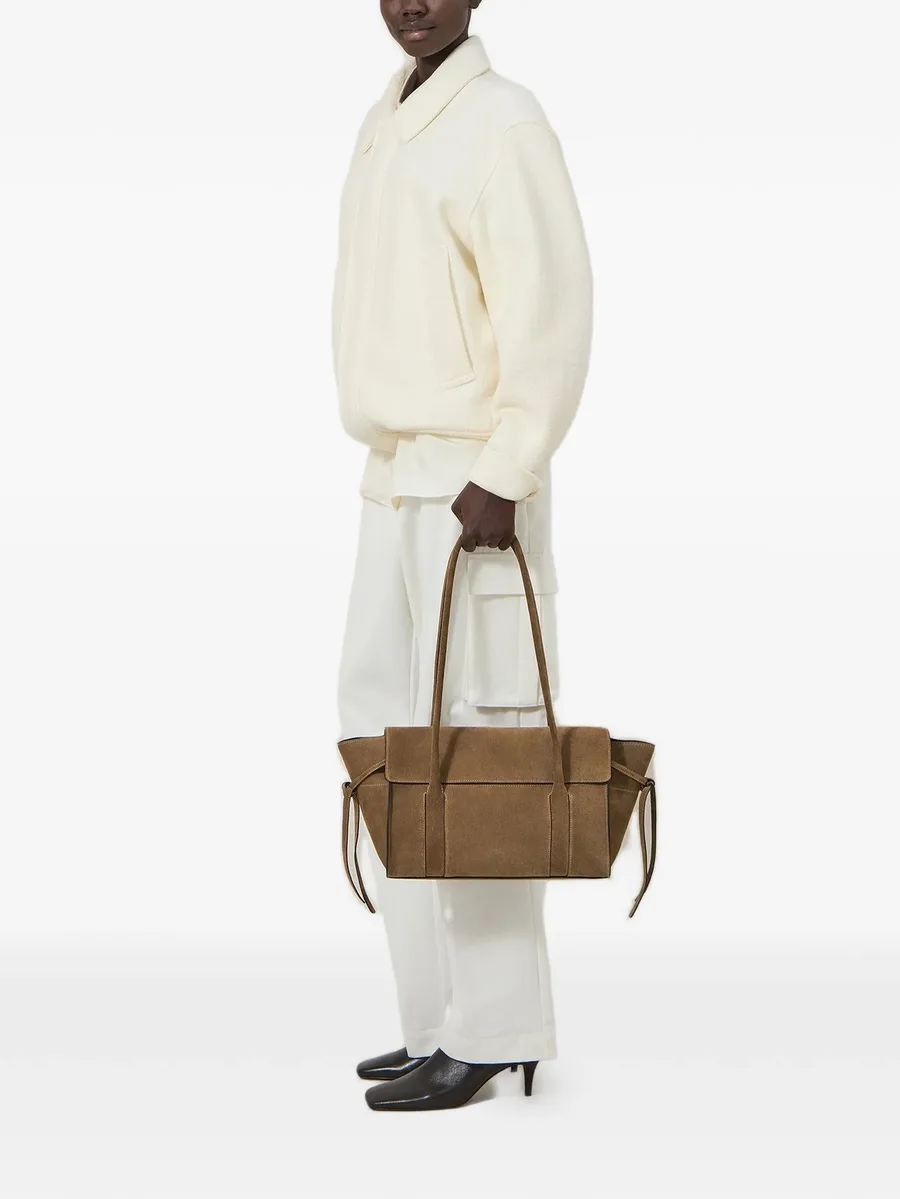 small Soft Bayswater suede shoulder bag 4