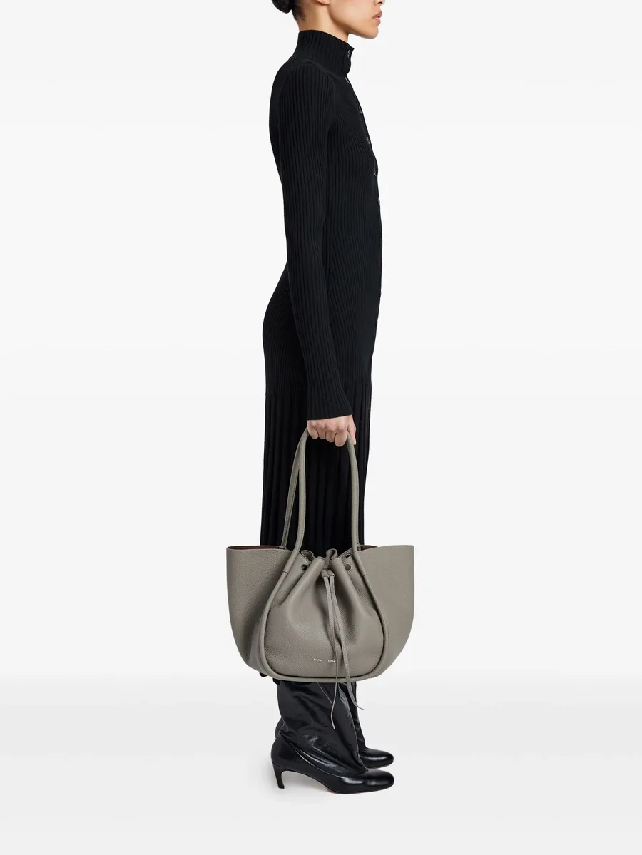 large Ruched tote bag 6