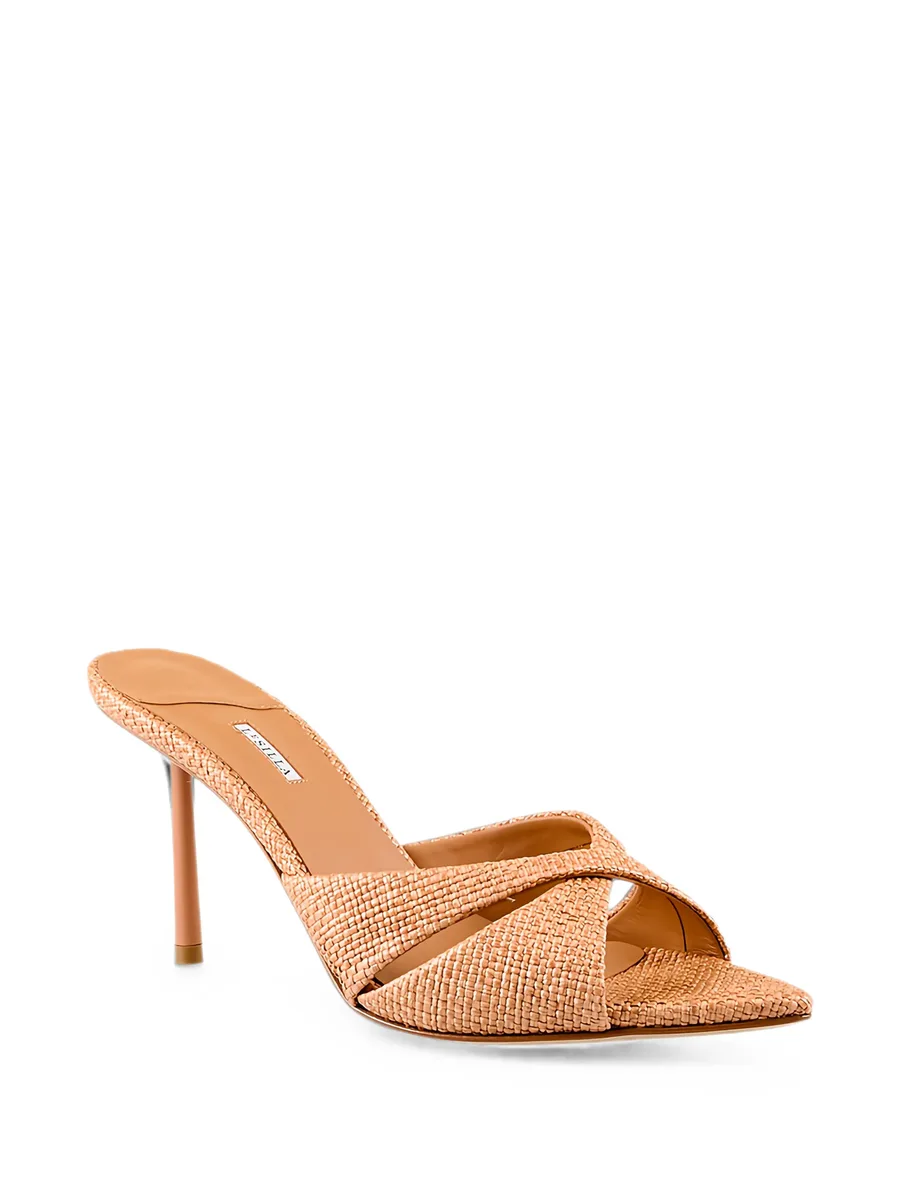 Shirley woven crossover heeled sandals 4