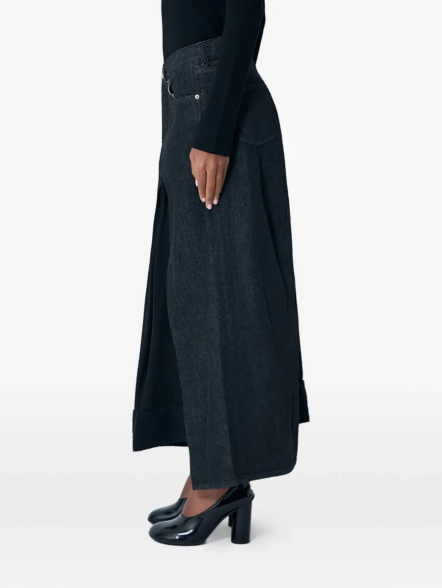 contrast-panel midi skirt 4