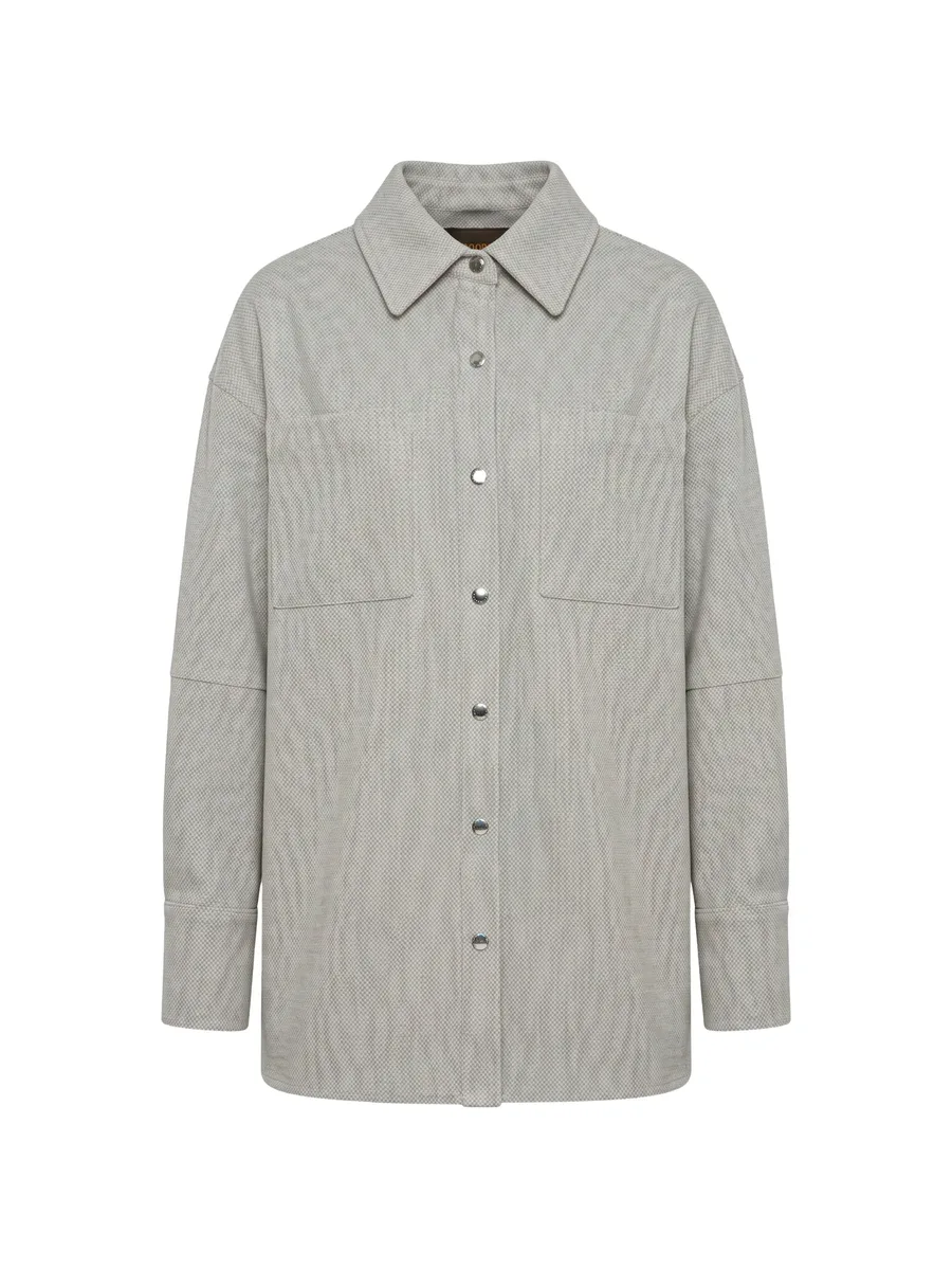 Tess button-fastening pocketed shirt 1