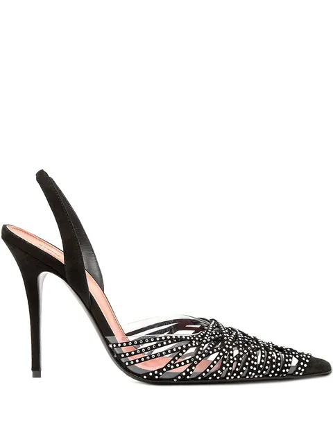 Lori beaded slingback pumps