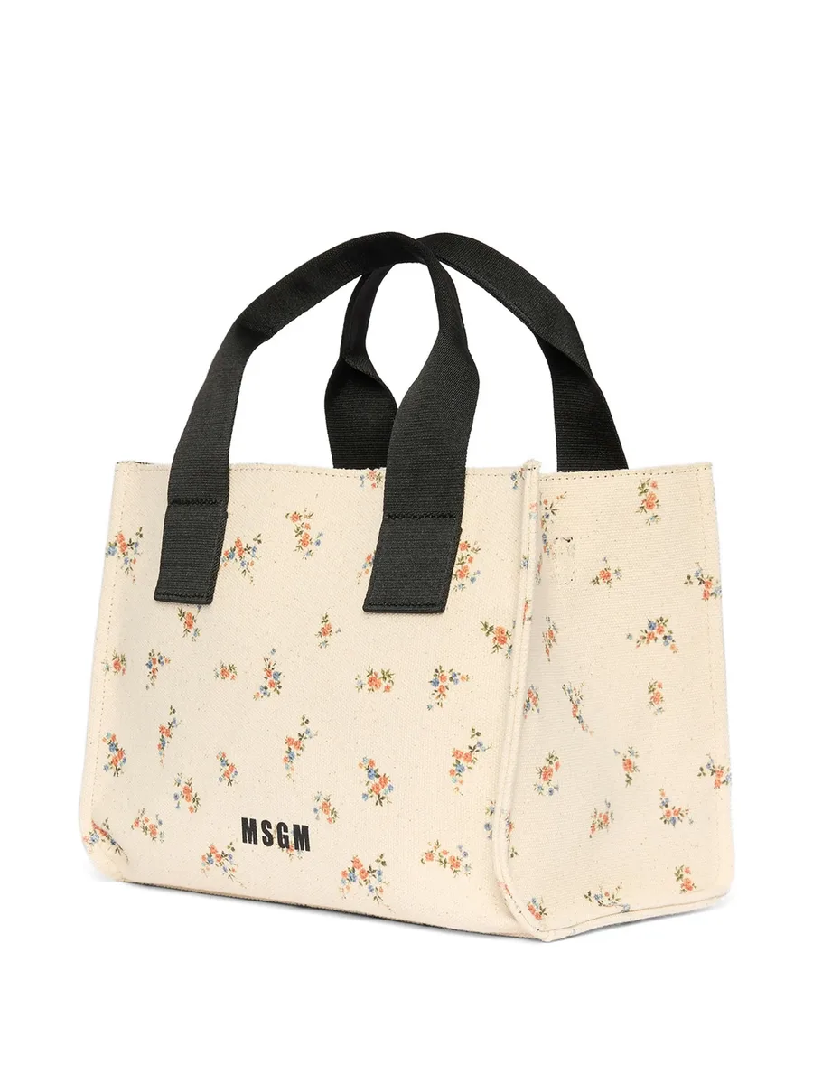 floral-print tote bag 7