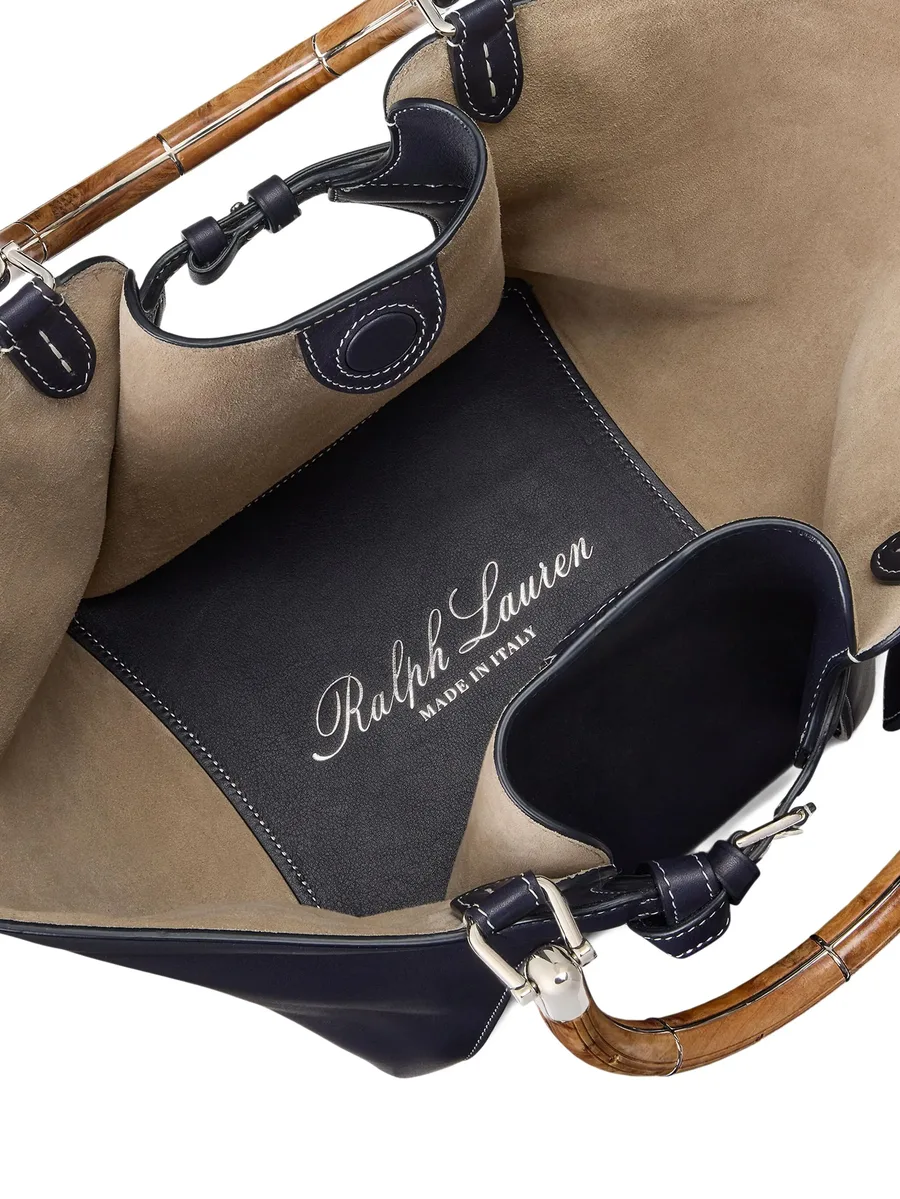 wood-handle leather tote bag 10