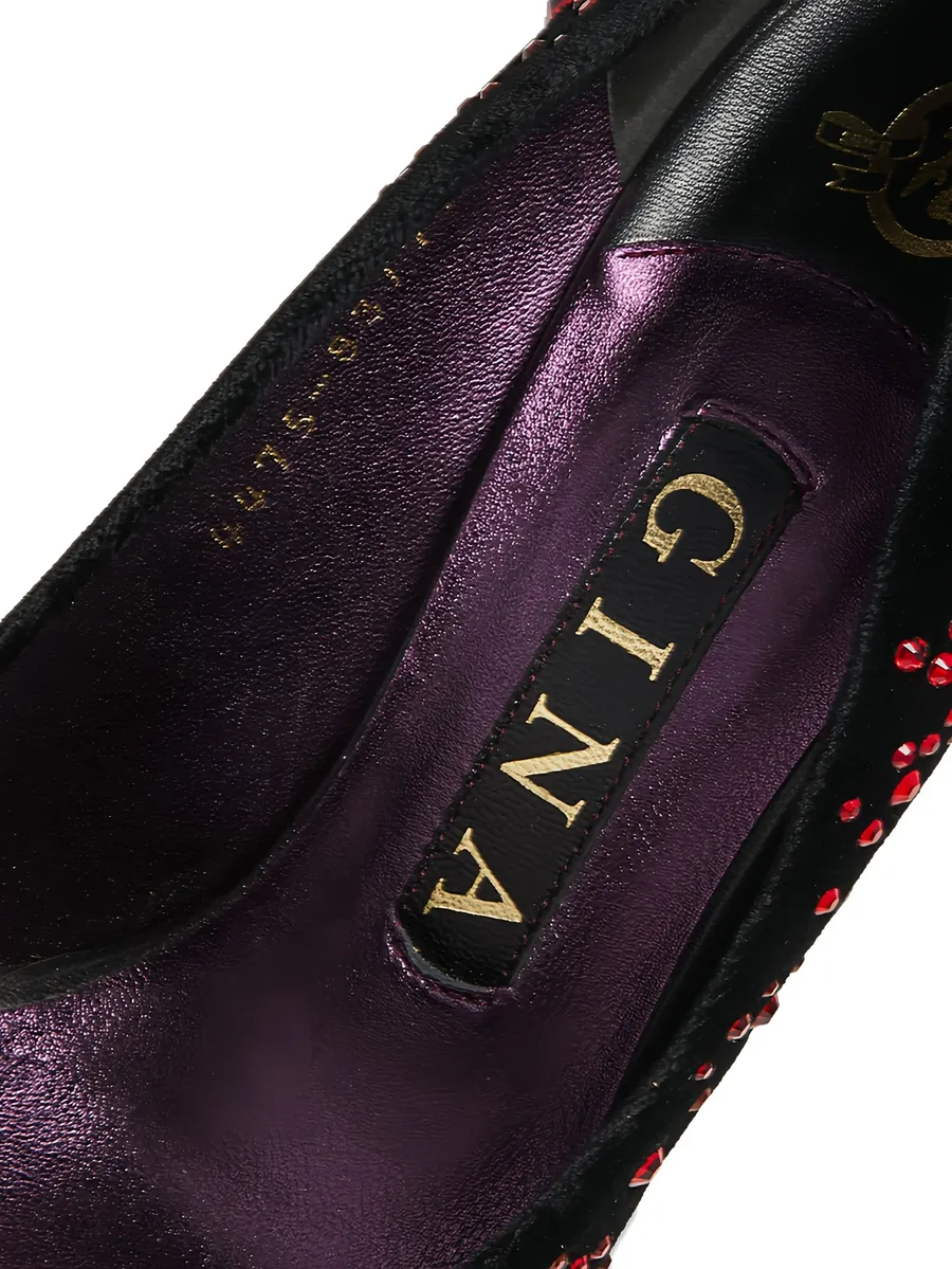 100mm crystal-embellished velvet pumps 12
