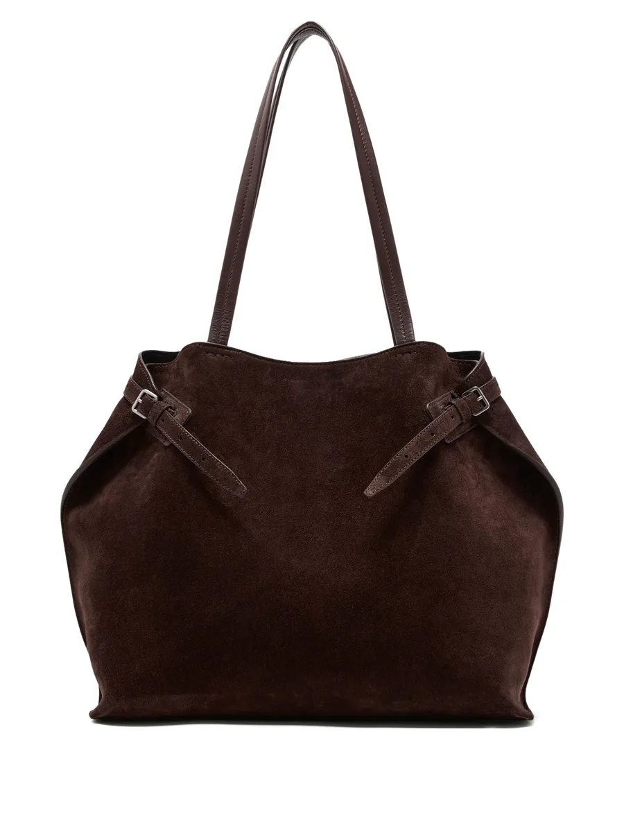 large Days buckle-detail suede tote bag 5