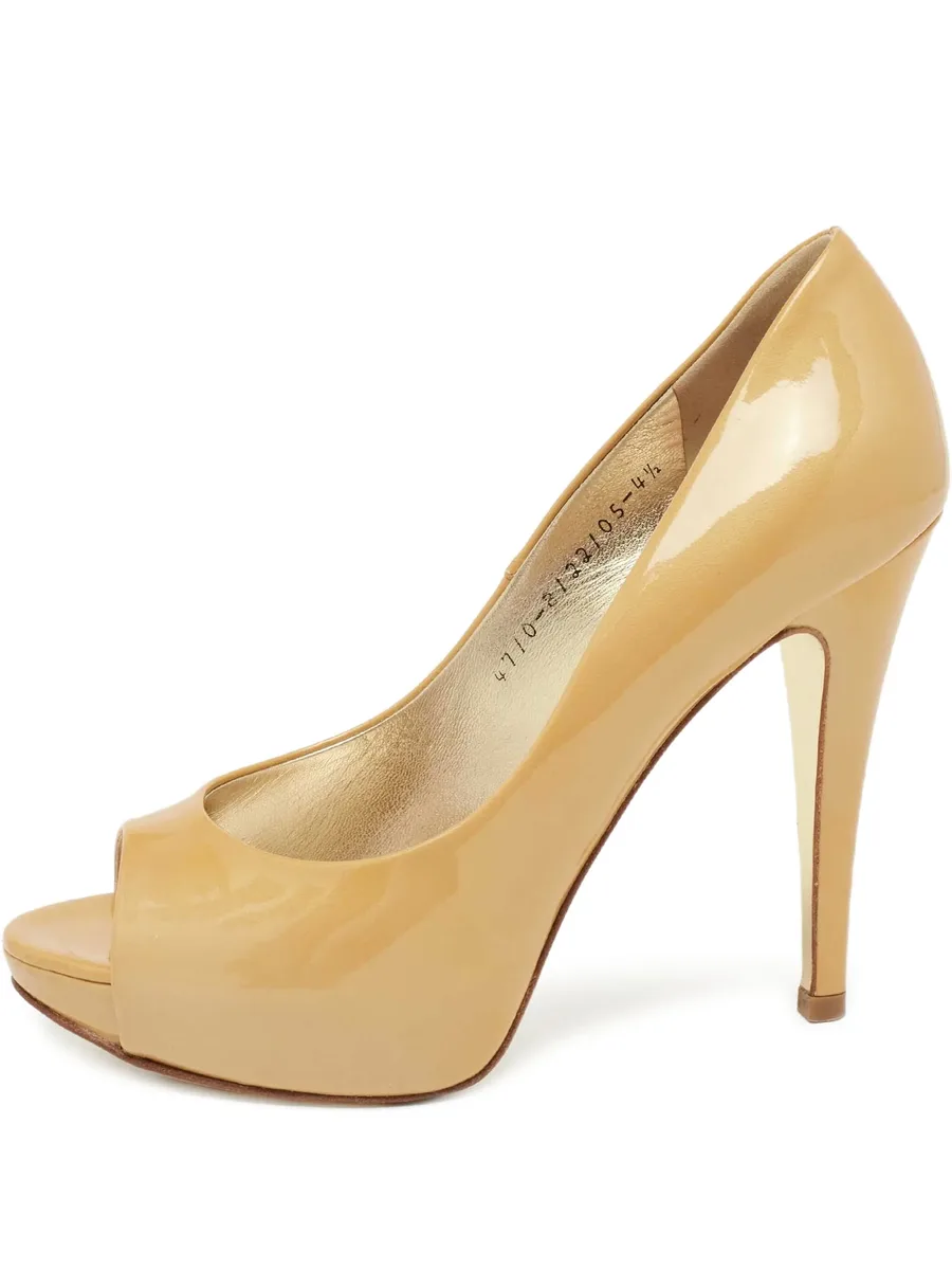 pre-owned 115mm leather pumps 1