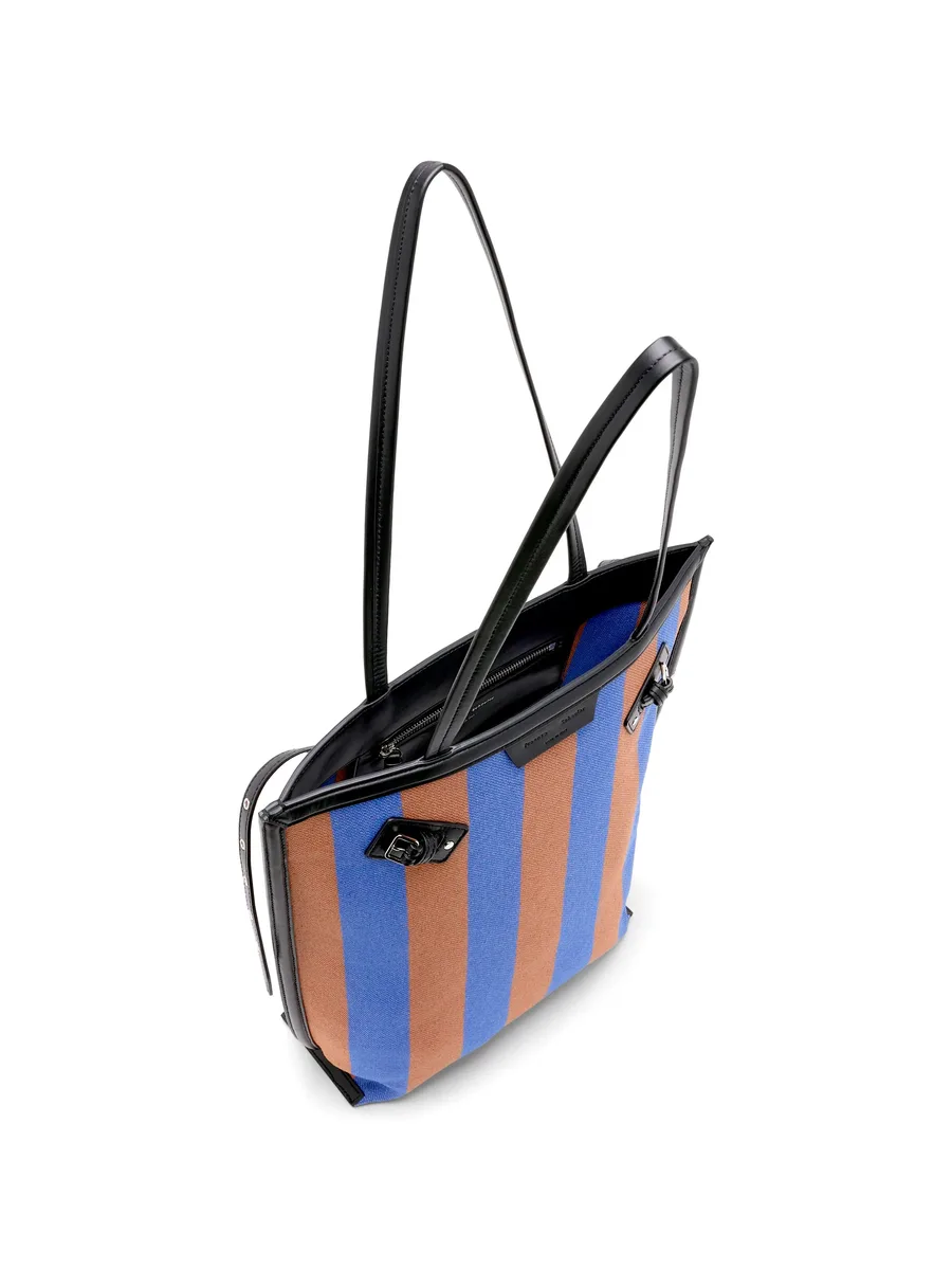 North South Days striped canvas tote bag 11
