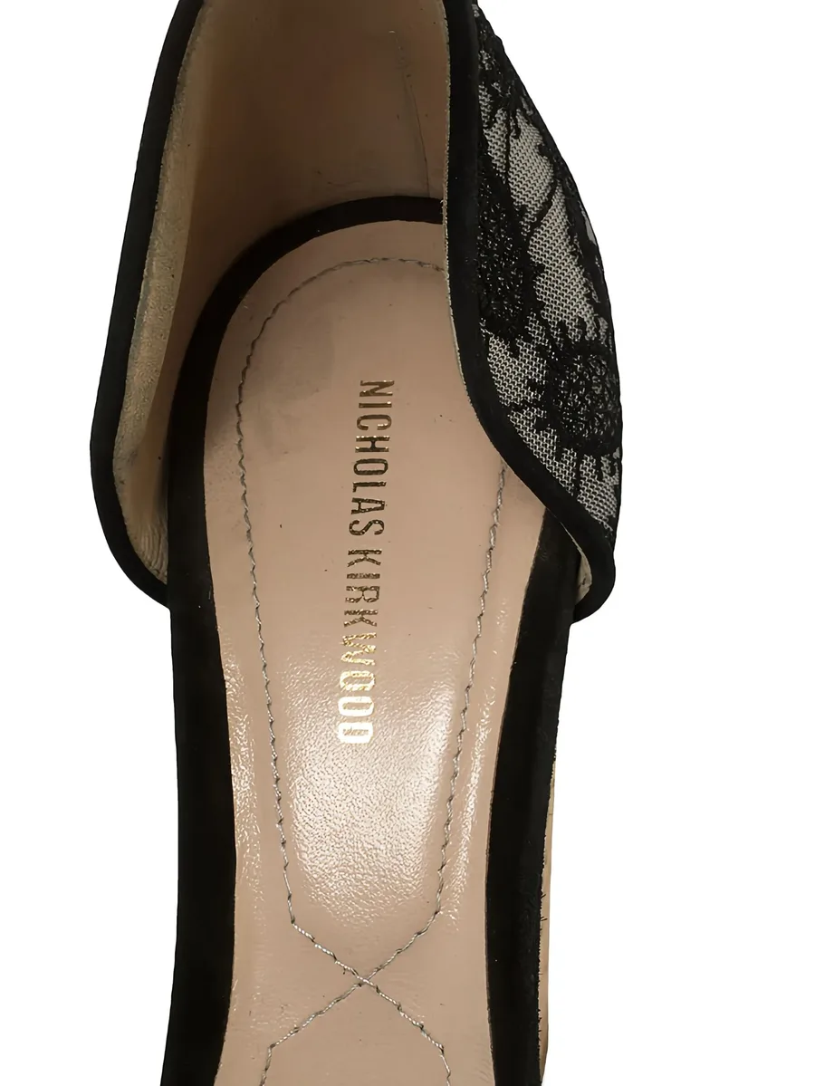 140mm lace pearl sandals 8