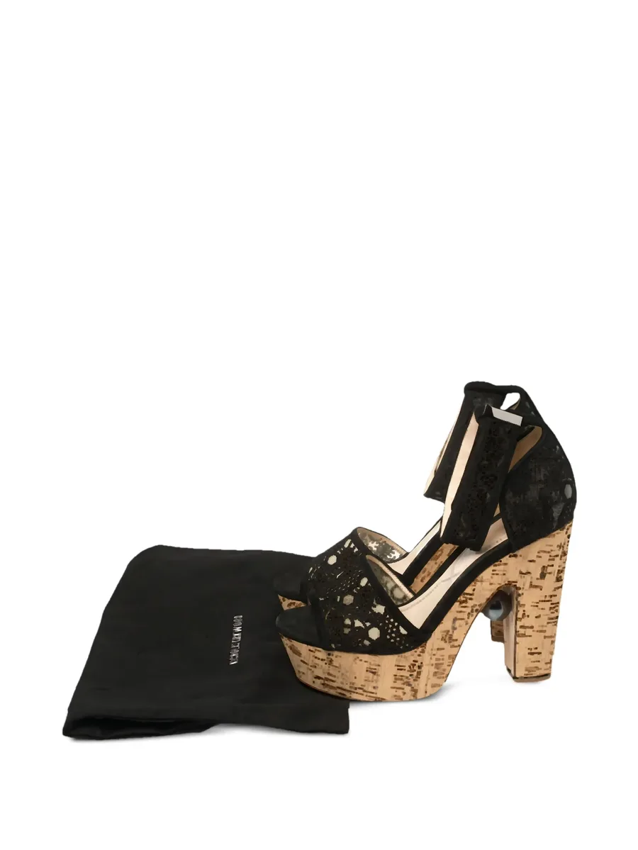 140mm lace pearl sandals 9