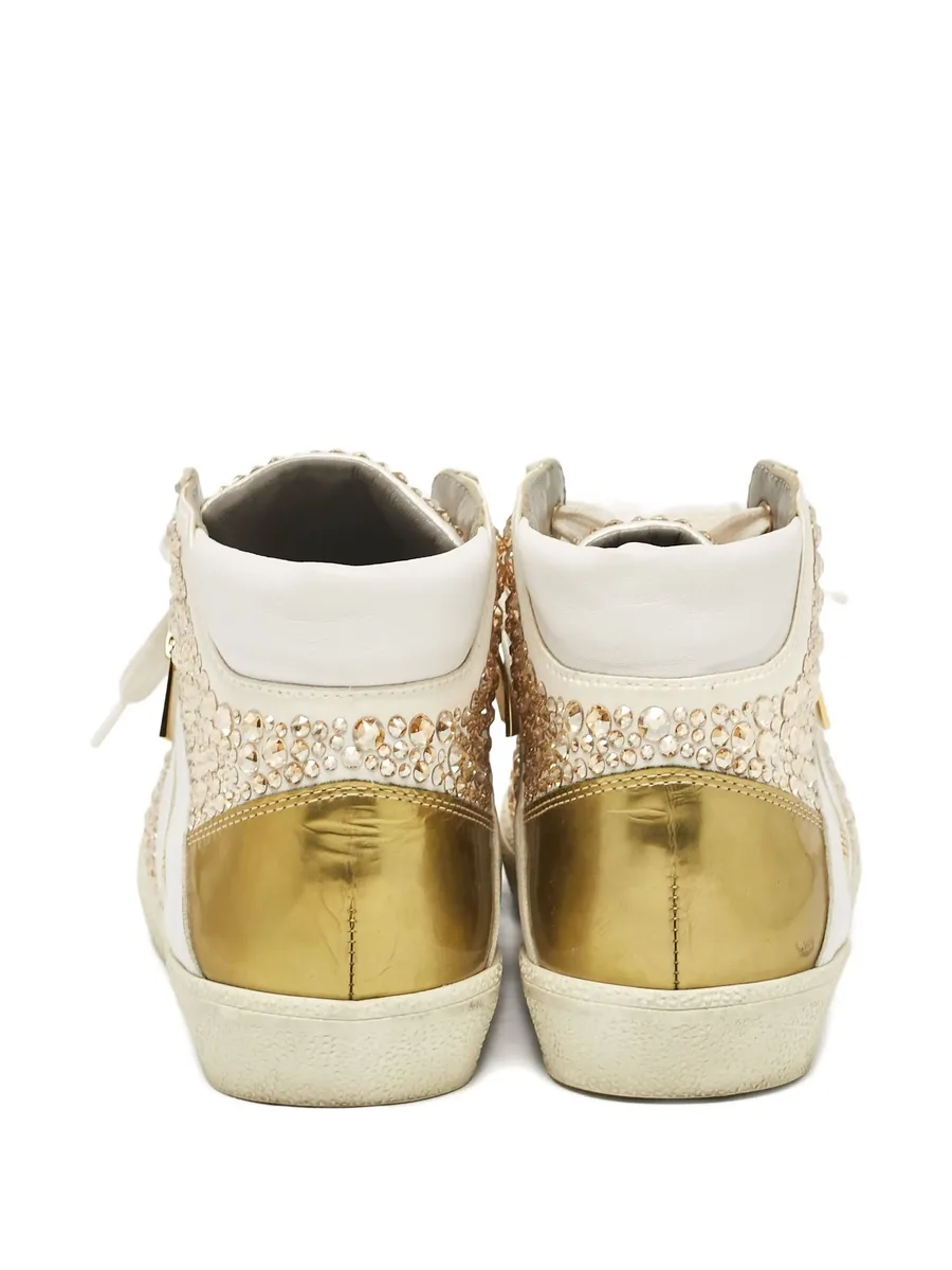 crystal-embellished high-top sneakers 5