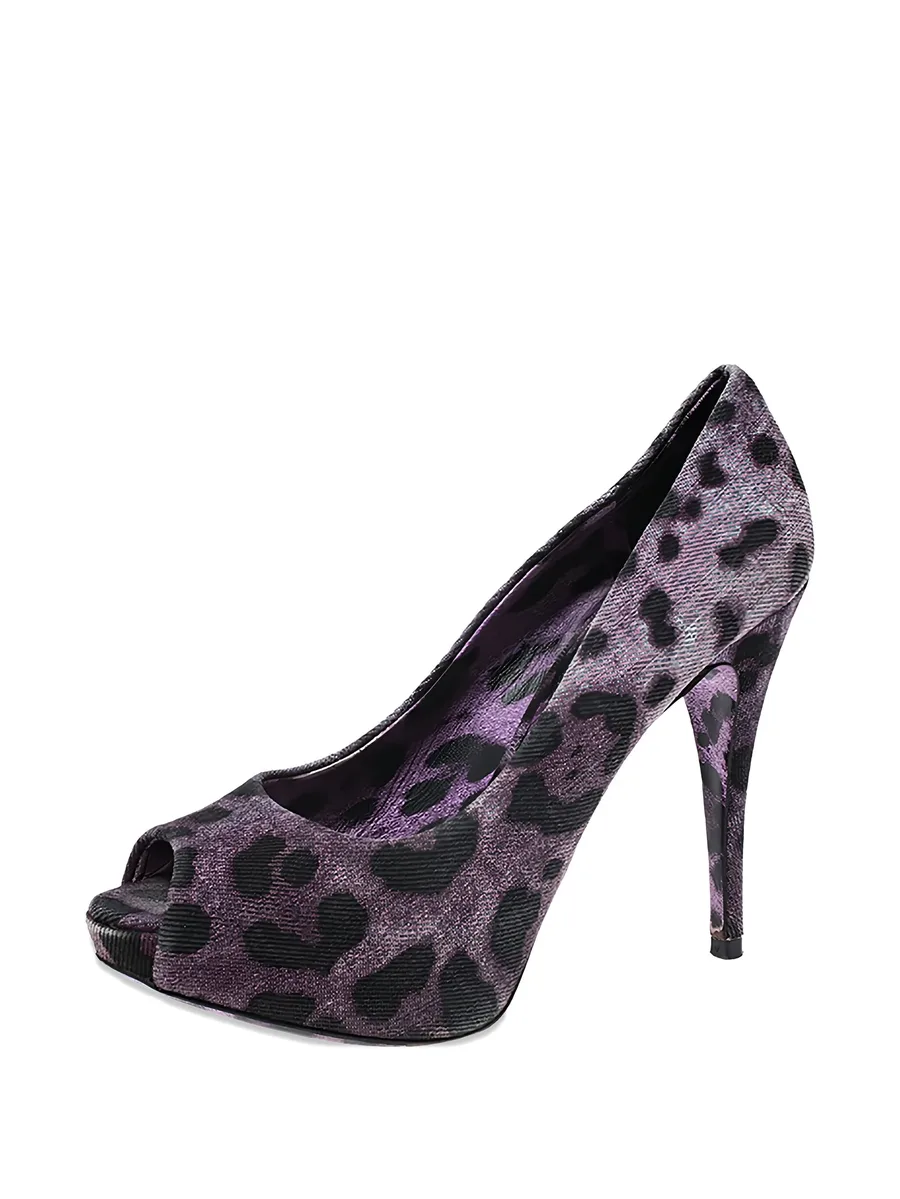2024 115mm leopard-print pumps 4