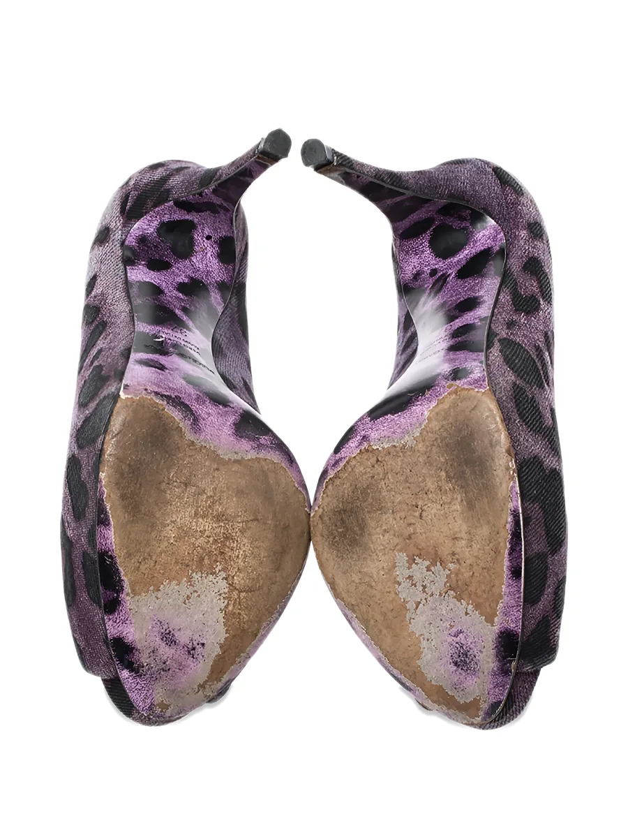 2024 115mm leopard-print pumps 9