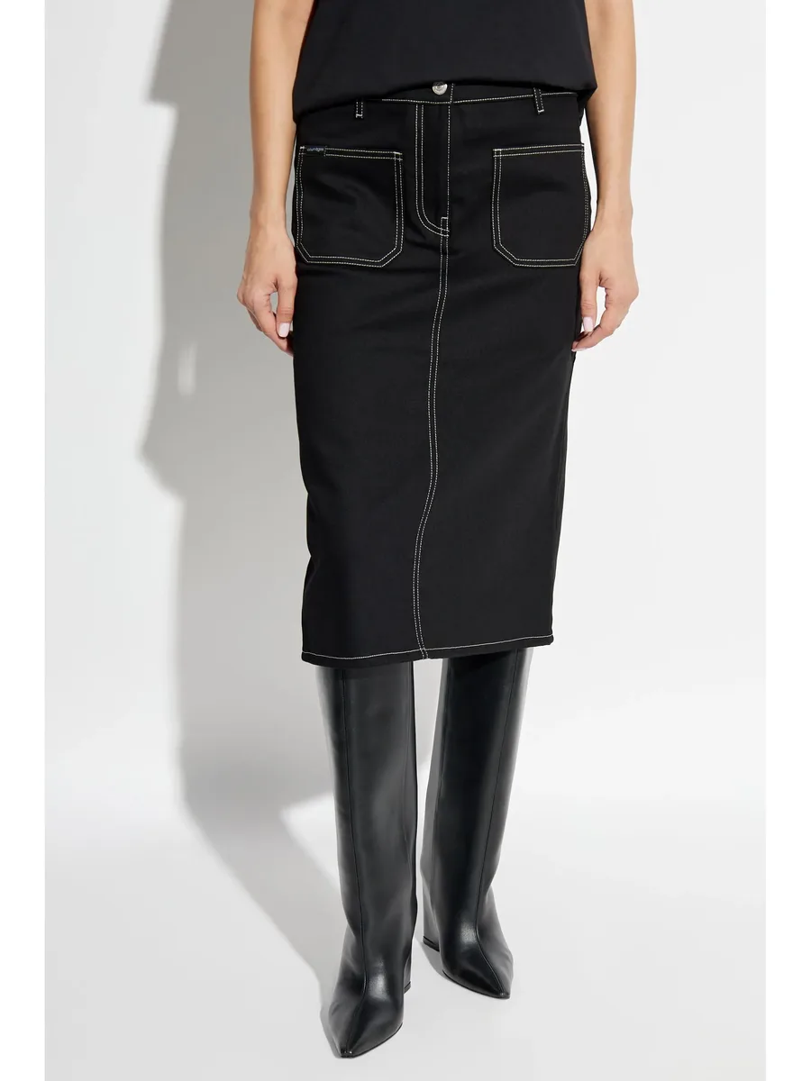 denim straight skirt 5