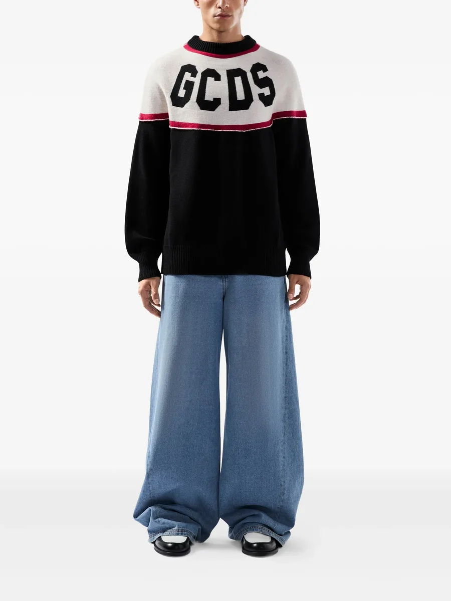 logo-intarsia sweater 3