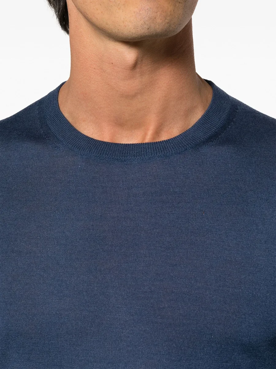 fine-knit crew-neck jumper 10