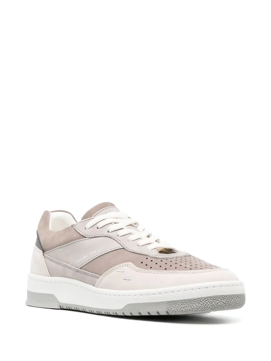 logo-print suede sneakers 3