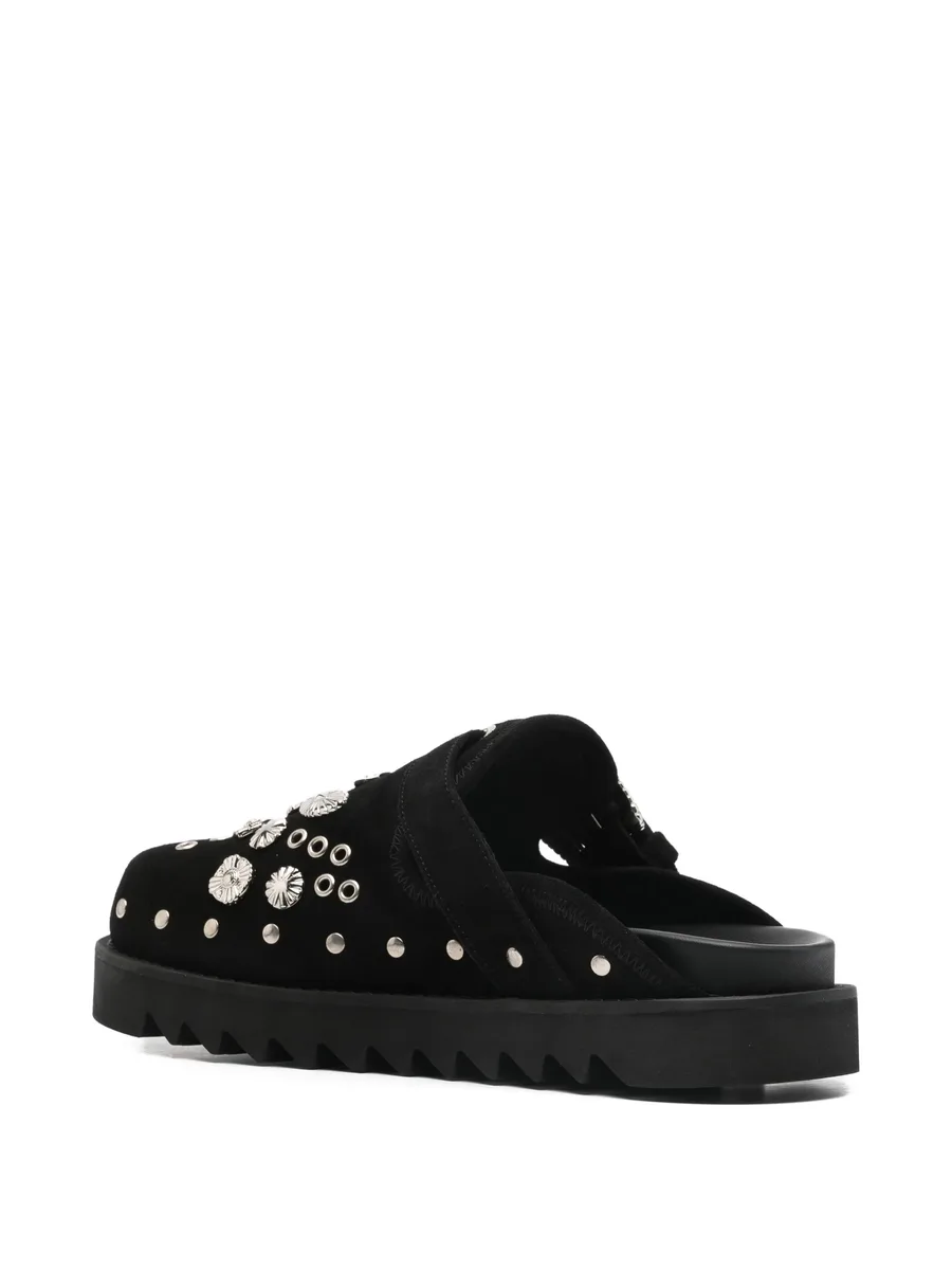 buckle embellished slippers 6