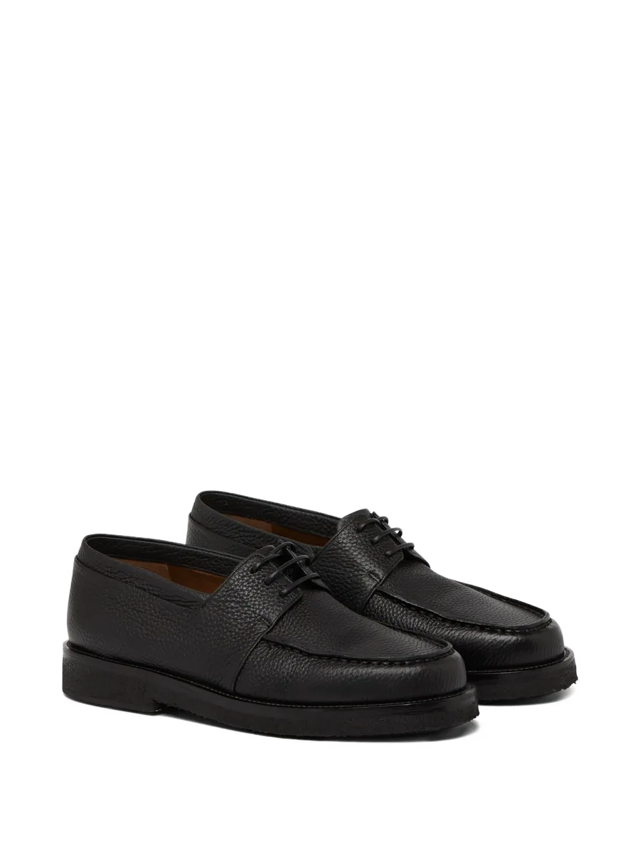 pebble-grain leather boat shoes 3