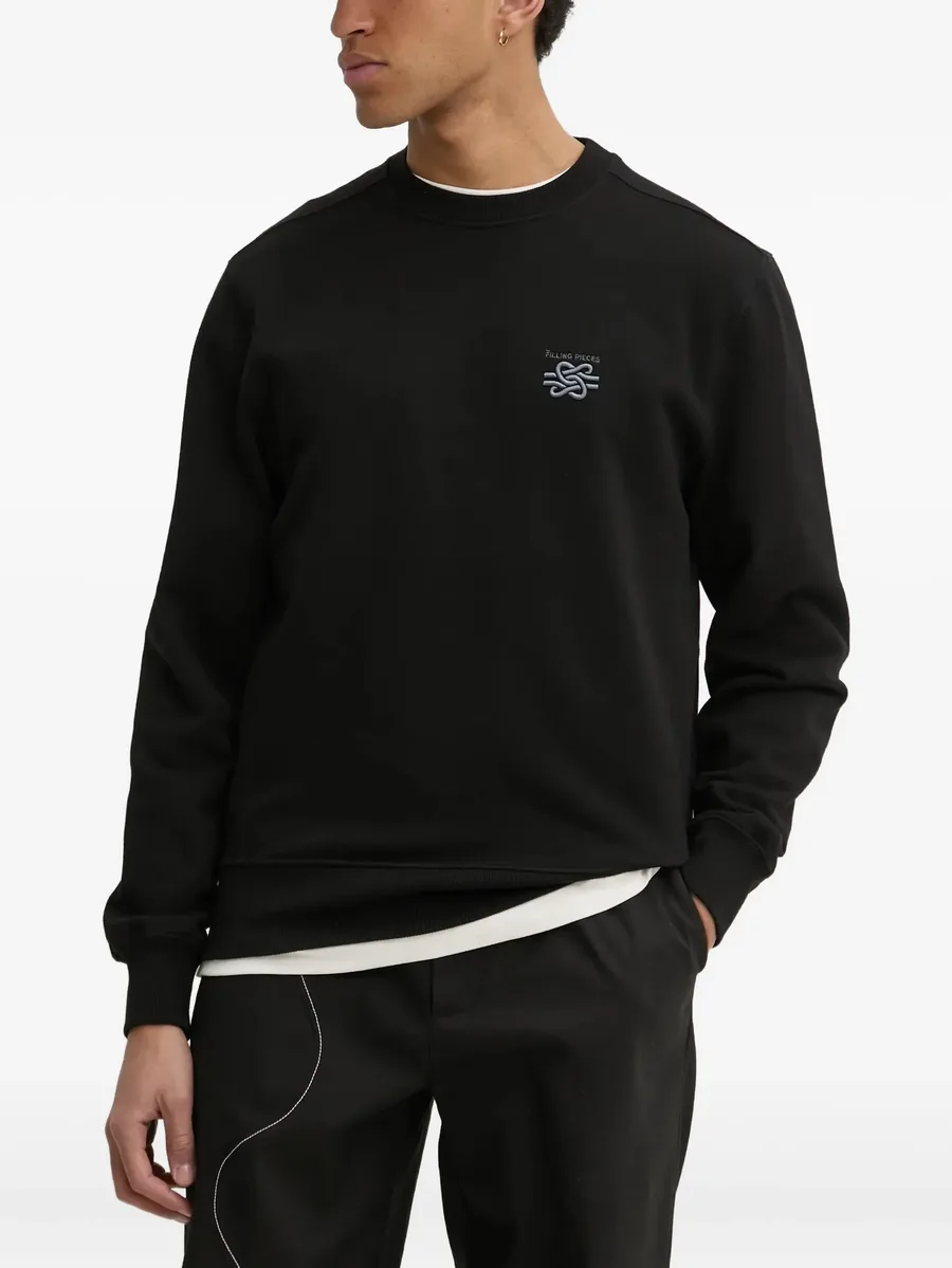 embroidered logo sweatshirt 1