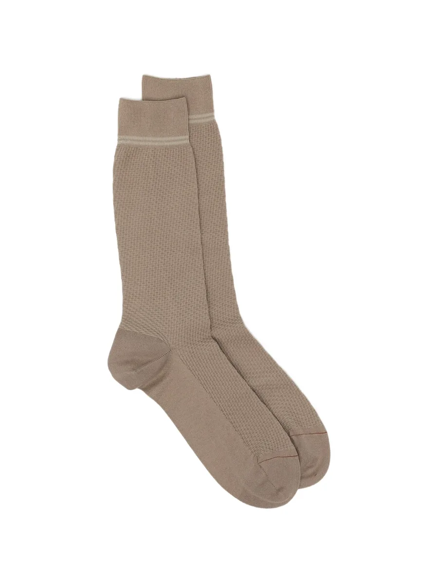 textured-knit socks 1