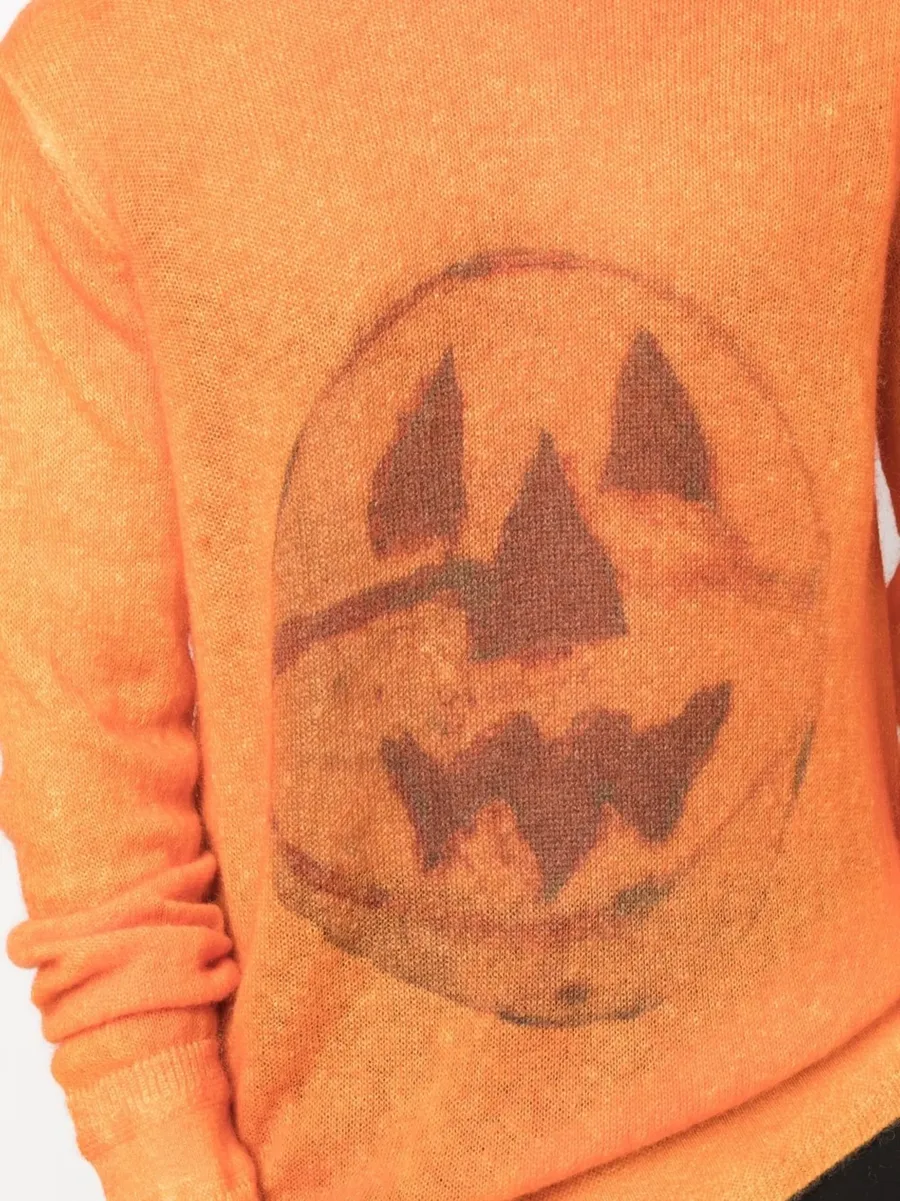 Ceramics-print crew-neck jumper 10