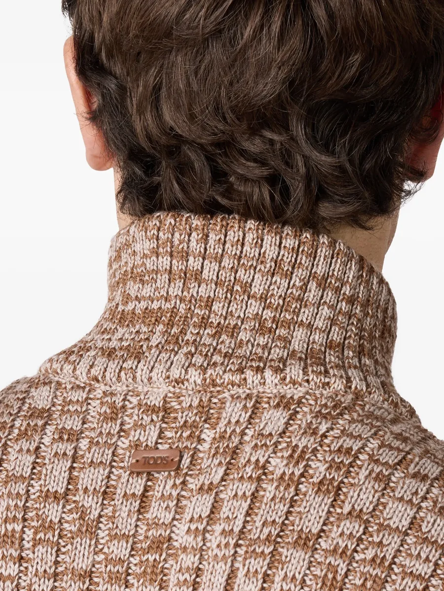 ribbed half-zip sweater 8