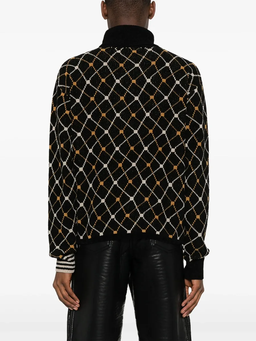 roll-neck jacquard jumper 8