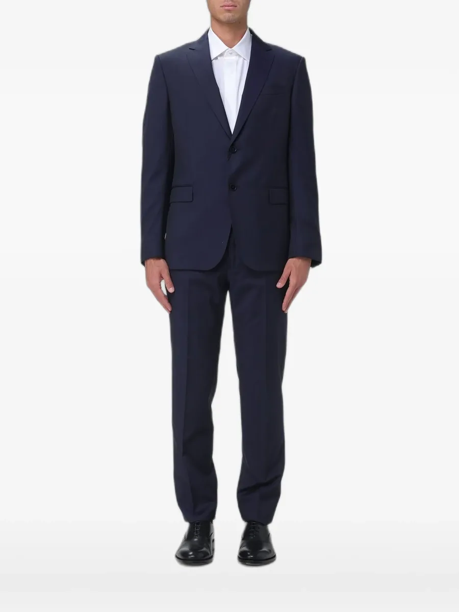 pinstripe single-breasted suit 1