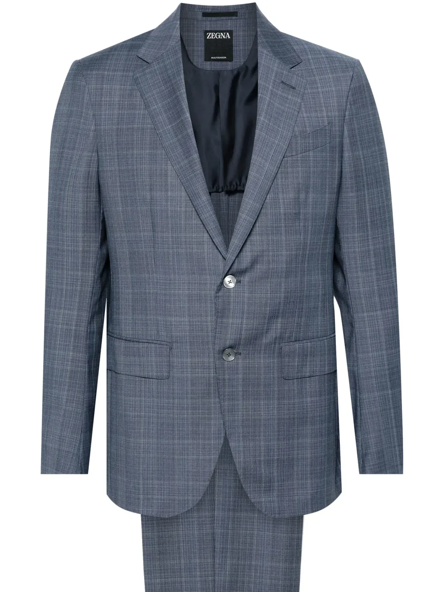 checked single-breasted suit 2