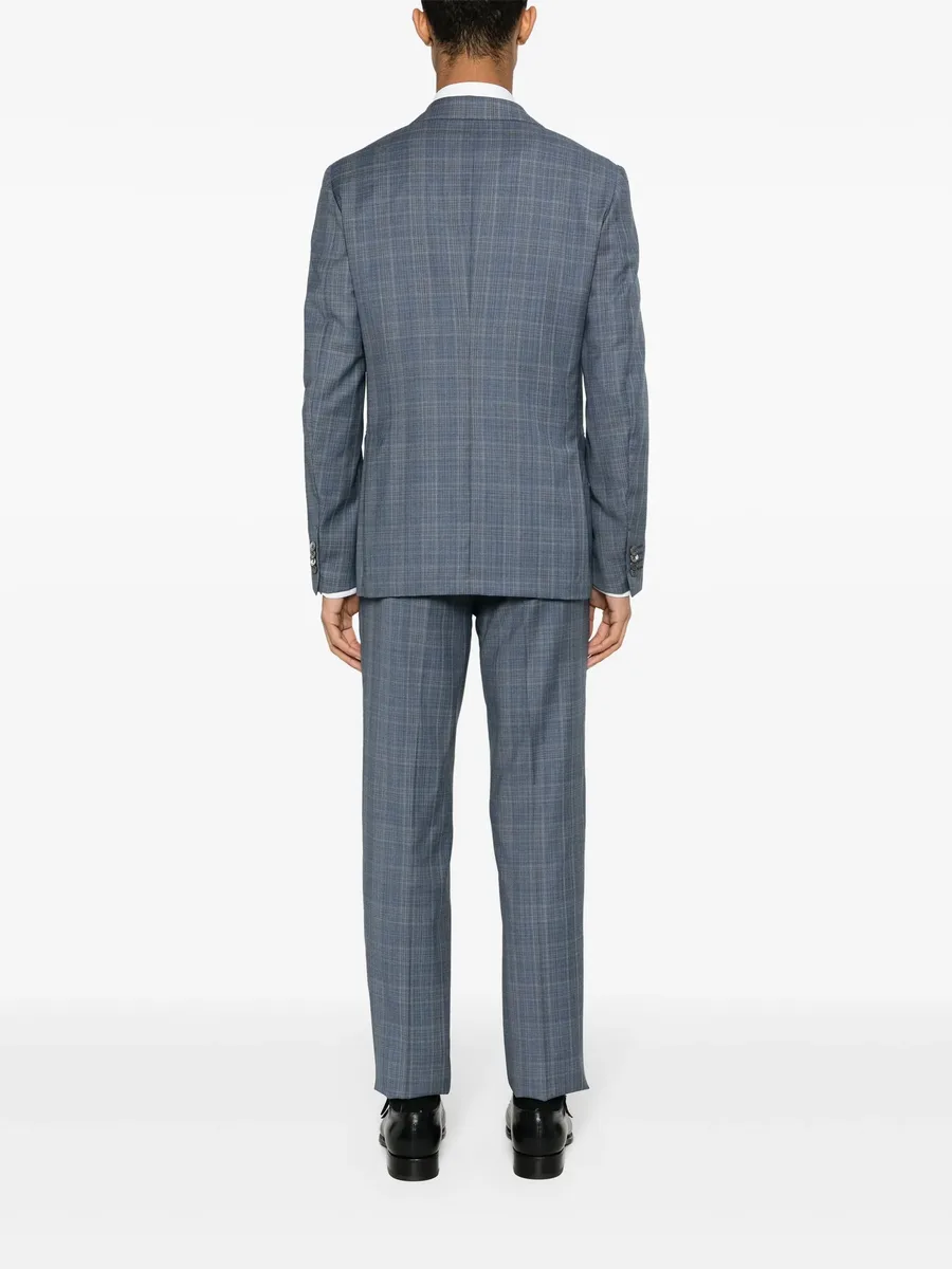 checked single-breasted suit 8