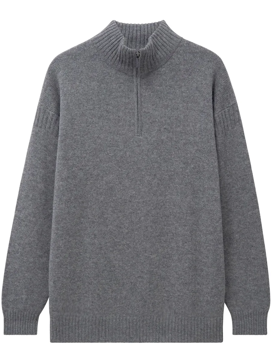 zip cashmere jumper 1
