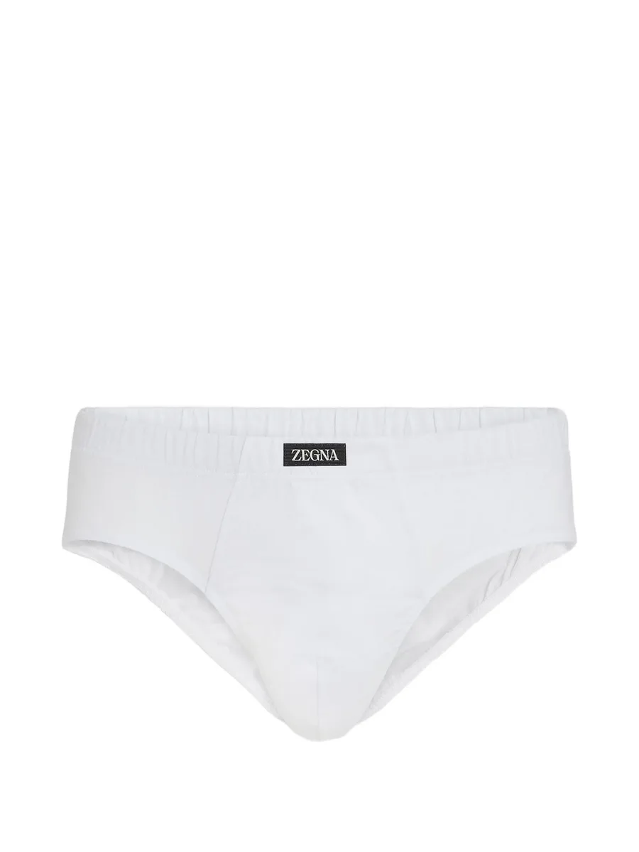 elasticated logo briefs 1