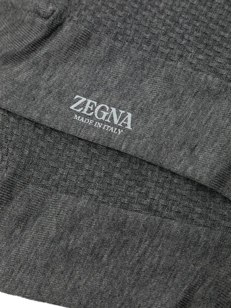 Grey Cotton Blend Socks 3