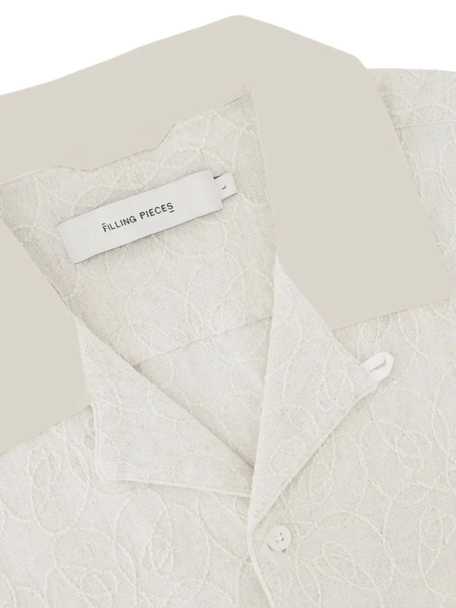 floral-embroidered resort shirt 7