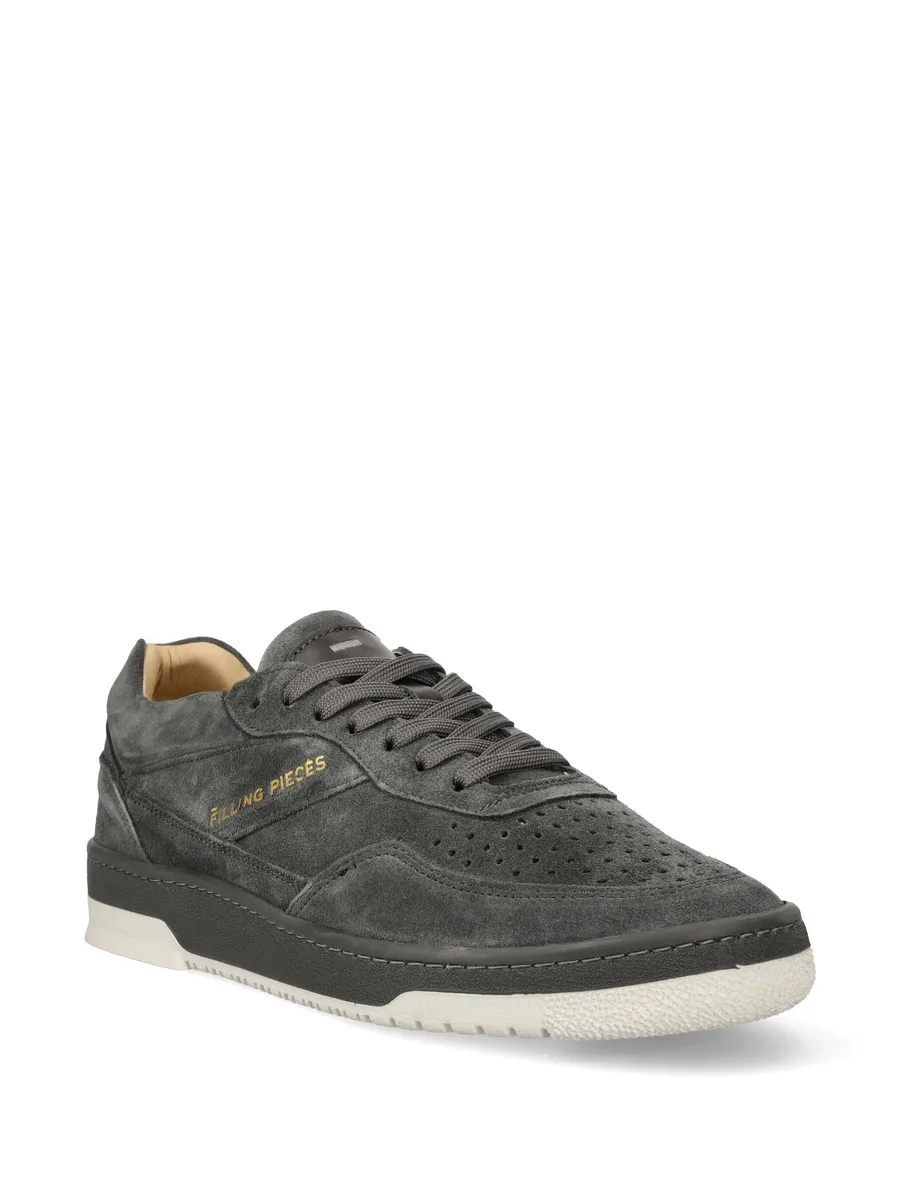 logo-print suede sneakers 3