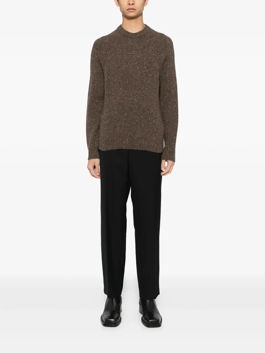 speckled crew-neck sweater 3