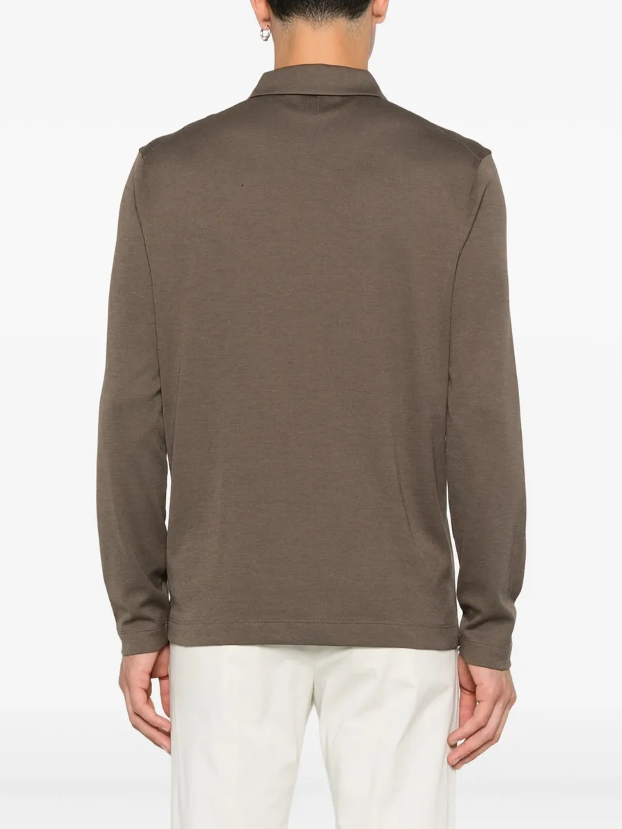 zip-neck long-sleeve sweater 7