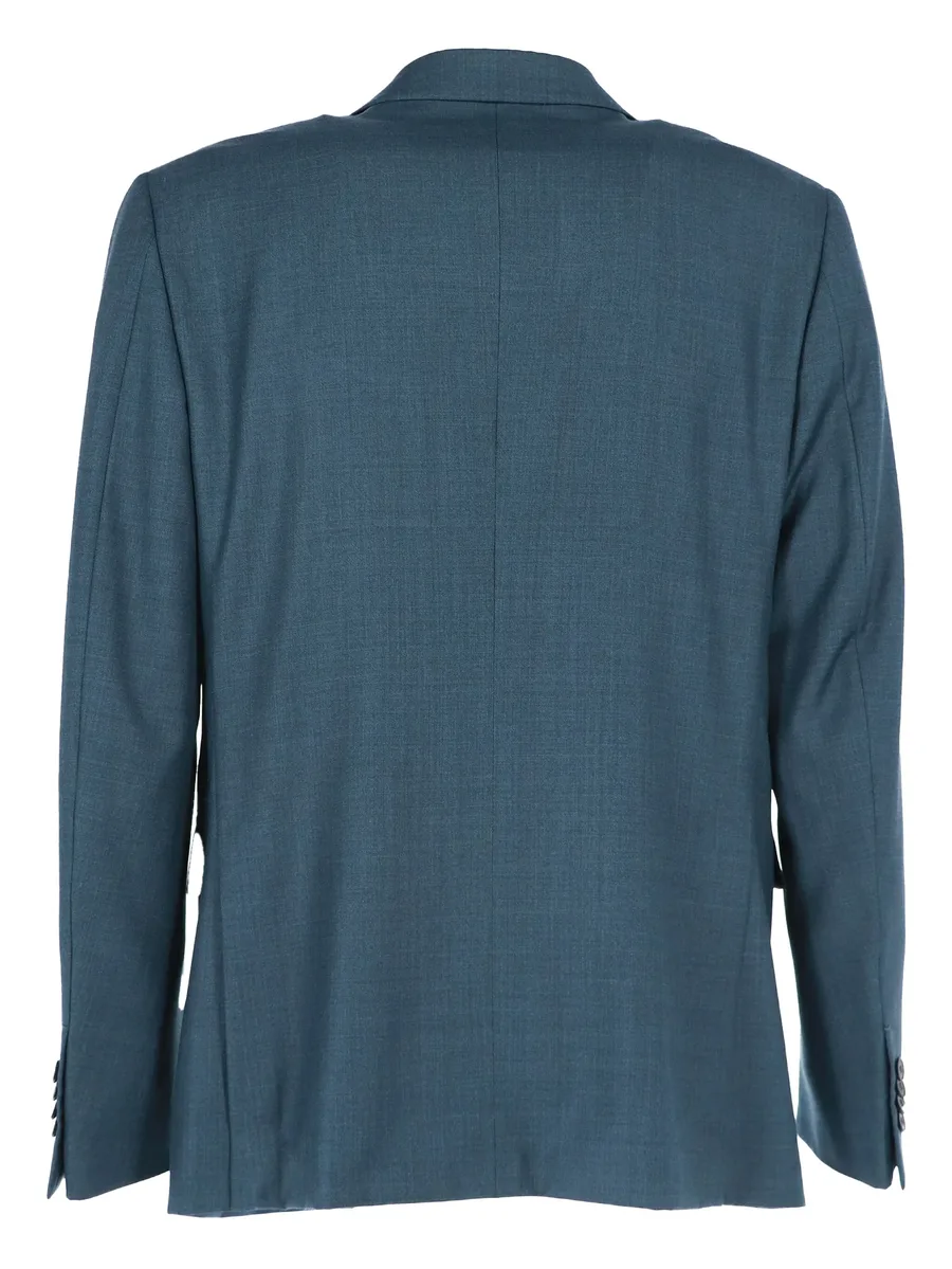 button-fastening long-sleeves suit 3