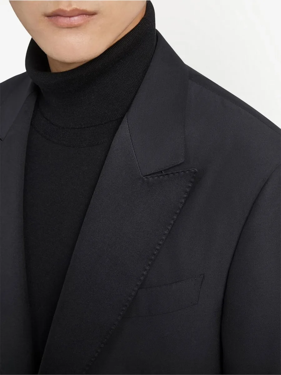 Trofeo 600 single-breasted wool-silk suit 10