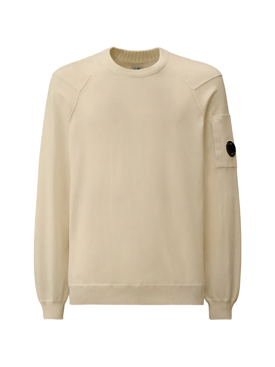 Lens-detail cotton sweater 2